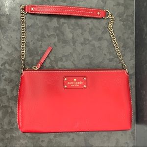 Kate Spade red shoulder purse bag